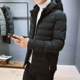 Зимняя куртка, трендовый демисезонный пуховик с пухом, в корейском стиле