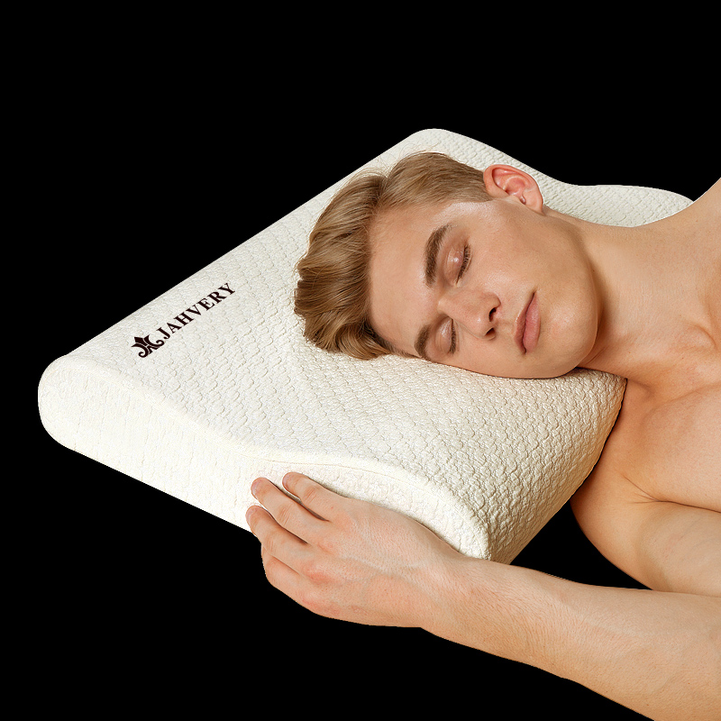 jahvery cervical  pillow special for sleeping single slow rebound memory pillow core ne protector sleep pillow