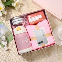 XK [Pink Lingyu Cup+полотенце+мыло аромат+серебряная свеча]