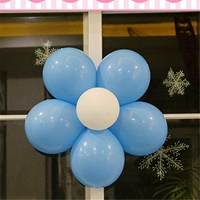 3 -layer Flowers 3 цветы гелевые пятна (16 суб -светло -синий+3 из подсветка белого 3)