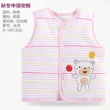 Детский хлопковый зимний удерживающий тепло жилет подходит для мужчин и женщин, бюстгальтер-топ для новорожденных, в западном стиле