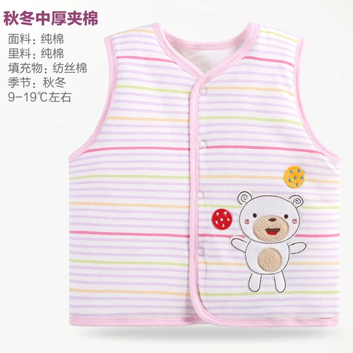 Детский осенний хлопковый зимний удерживающий тепло жилет подходит для мужчин и женщин, бюстгальтер-топ для новорожденных, в западном стиле