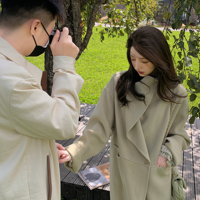 taobao agent Double-sided winter woolen retro long woolen coat
