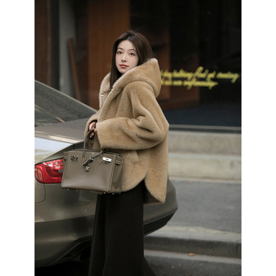 taobao agent Velvet soft winter jacket with hood