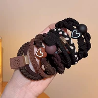 Коричневая резинка для волос, широкая цветовая палитра