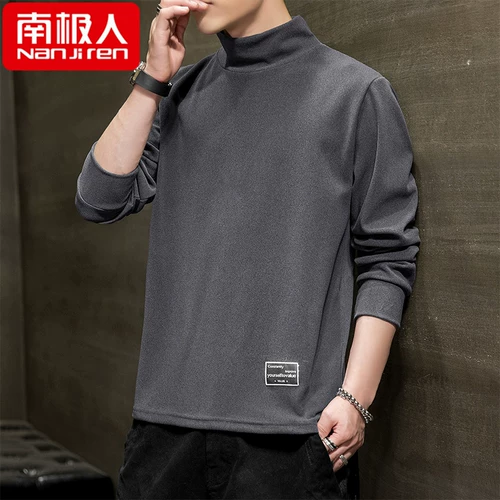 南极人 Мужская демисезонная толстовка, трендовая осенняя куртка для школьников, 2020, оверсайз, высокий воротник