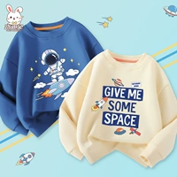 [2 круглые шеи] темно -синяя ракета Flying+Bei White Space Space