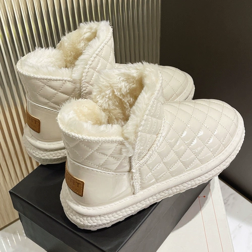 Tide, флисовые ботинки, удерживающие тепло нескользящие туфли, в корейском стиле, коллекция 2022, осенние, тренд сезона