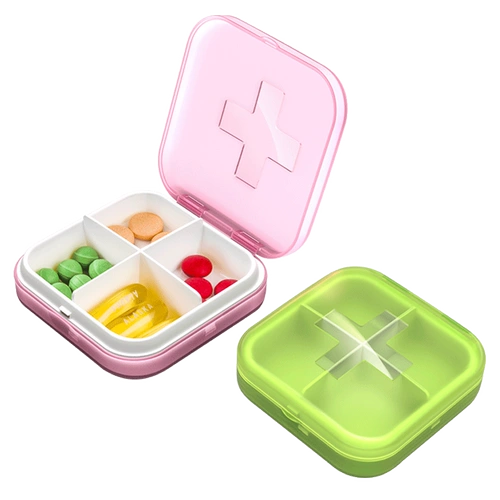 Портативные таблетки для маленькой таблетки на одну неделю, портативная портальная коробка, мини -фармацевтическая коробка для таблеток 薬 Коробка