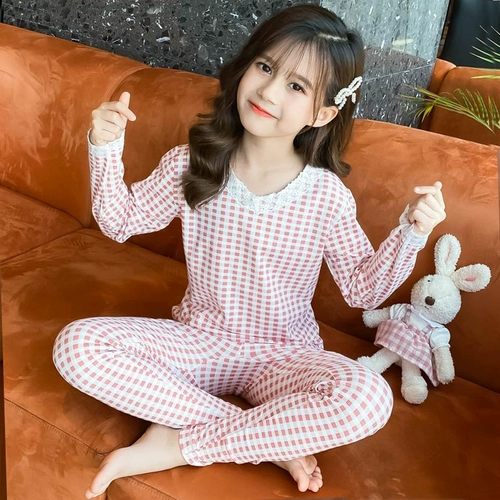 Осеннее нижнее белье, демисезонный комплект, детское бархатное термобелье, штаны, детская удерживающая тепло пижама