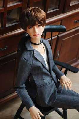 taobao agent [Custom] BJD SD suit, gray striped suit suit 1/4 1/3 uncle
