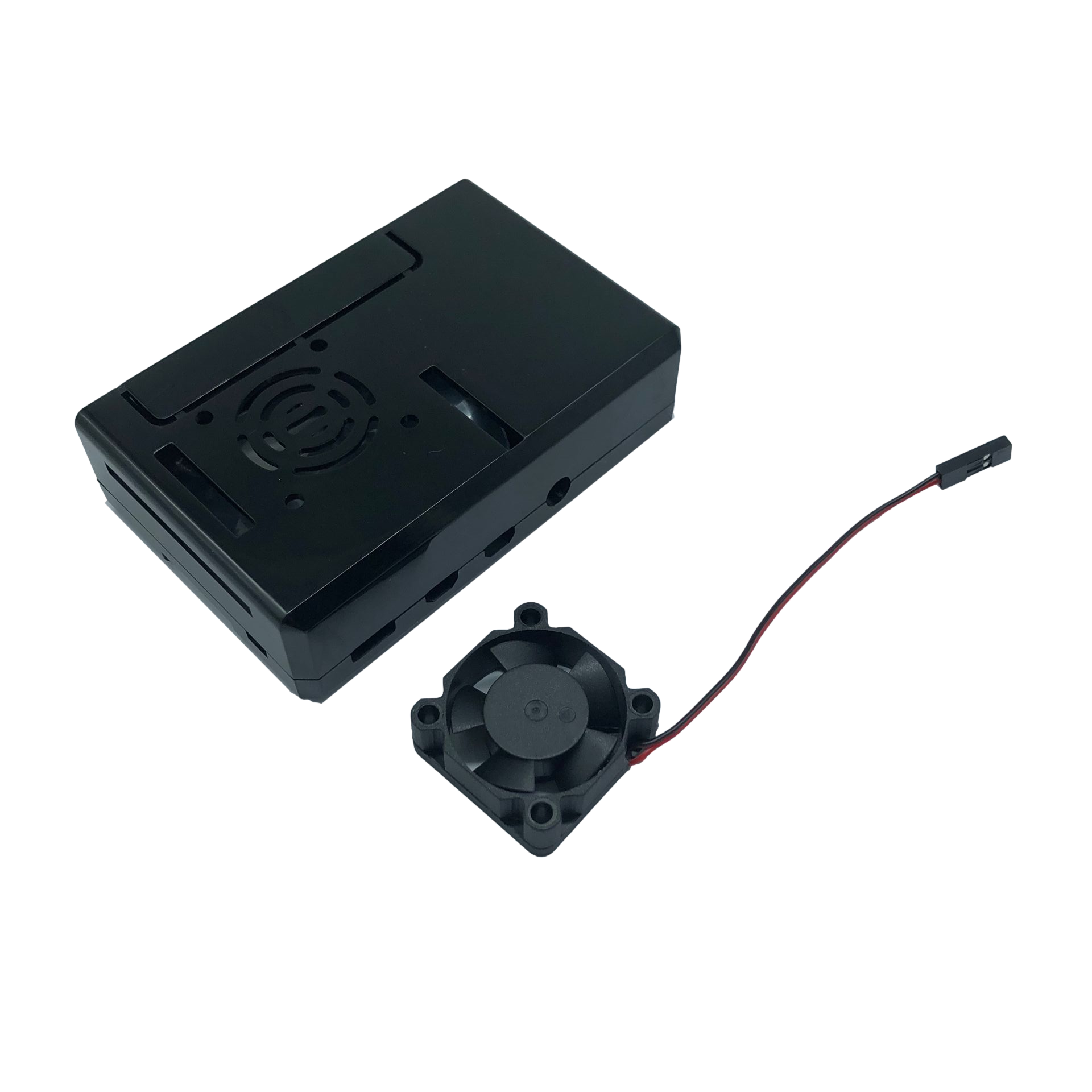 Raspberry Pi 4B shell PI4 generation 3B+2B ABS shell can be installed with a cooling fan box to reserve GPIO