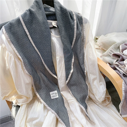 Тонкий универсальный фальшивый воротник, шарф, осенняя накидка, осенний, с защитой шеи, из хлопка и льна