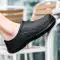 Giày đầu bếp nam mùa xuân chống thấm nước chống trơn trượt màu đen giày làm việc nam nhà bếp giày an toàn làm việc chống dầu giày bảo hộ công nhân Giày Bảo Hộ
