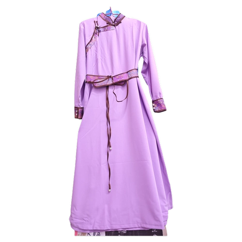 Женская монгольская халат традиционно модифицирована современная взрослая женская халата этническая платья меньшинства сцены ежедневной весны и летнего стиля