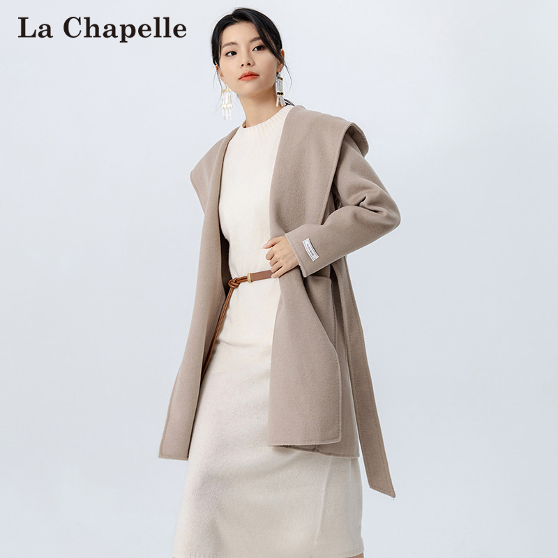 La Chapelle 拉夏贝尔 24年秋季款 双面纯羊毛 女式大衣 双重优惠折后￥199.9包邮 多款可选