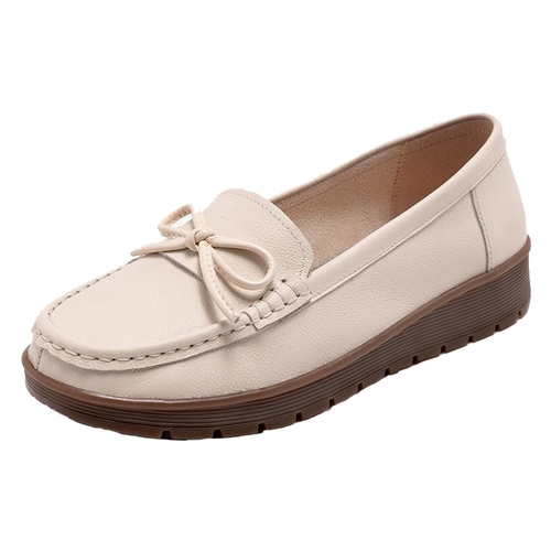 Обувь для матери, комфортные кожаные туфли, из натуральной кожи, для среднего возраста