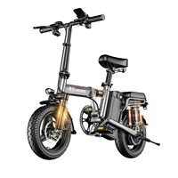 建设 Складной электрический маленький портативный металлический велосипед с фарой для взрослых для пожилых людей с аккумулятором