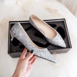 Свадебные туфли, обувь, серебряный высокий кварц для невесты, коллекция 2023, для подружки невесты