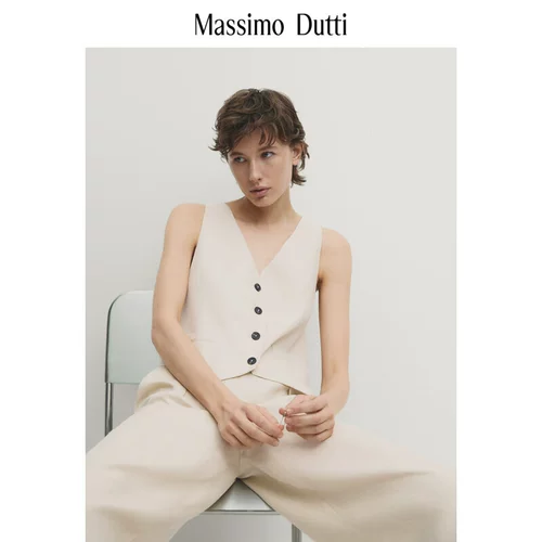 Весна и лето Новый Massimo Dutti2024 Женский рабочее место, приготовленное на рабочем месте.