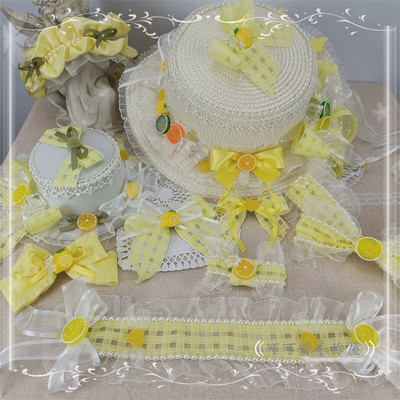 taobao agent Genuine design lemon yellow hair accessory, children's headband, Lolita style