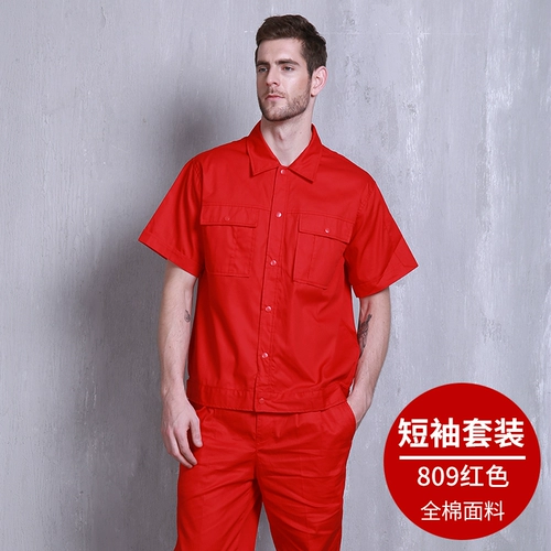 Износостойкий хлопковый летний тонкий дышащий комбинезон, короткий рукав, делается под заказ