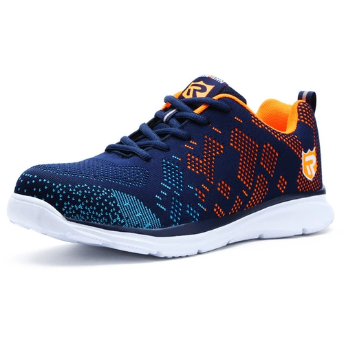 Трудовая обувь мужская летняя воздухопроницаемая легкая и дезодорантная рабочая обувь Стальная головка против облигации анти -пирожных