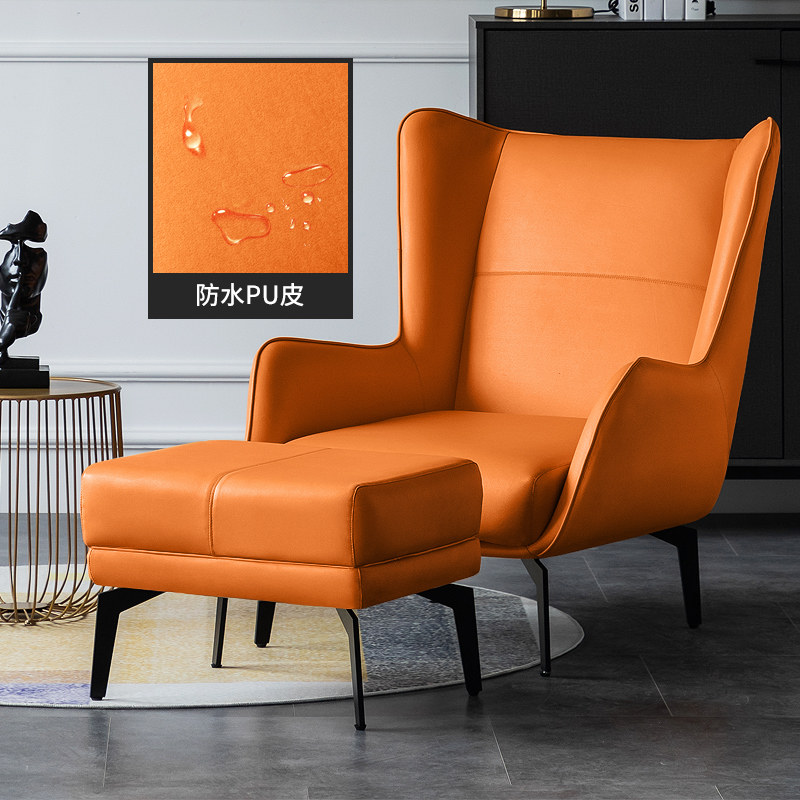 Buy Italian lazy sofa balcony single lounge chair master bedroom