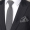 6cm领带+口袋巾深灰色hv604+
