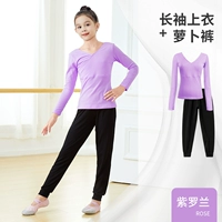 Фиолетовый длинное рукав+брюки редьки (установка)