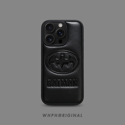 BATMAN 3D Pattern Leather – Plus/Pro/Max – 16, 15, 14, 13 iPhone Case