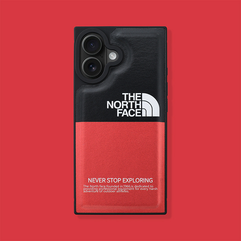 The North Face New Synthetic Leather Luxury Niche Plus/Pro/Max – 16, 15, 14, 13, 12 iPhone Case