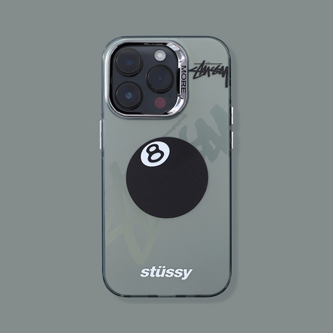 Personalized Black 8 Ball STUSSY 15, 14, 13, 12, 11 iPhone Case