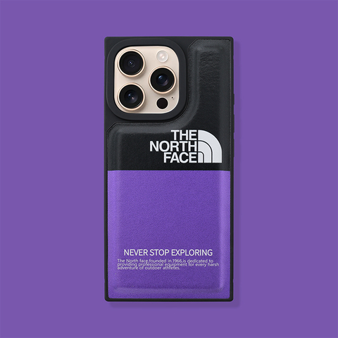 The North Face New Synthetic Leather Luxury Niche Plus/Pro/Max – 16, 15, 14, 13, 12 iPhone Case