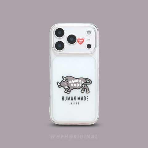 HM - Human Made Elephant & Bull Streetwear iPhone Case for iPhone 17, 16, 15, 14 and 13