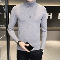 Демисезонный универсальный базовый приятный телу трикотажный свитер для отдыха