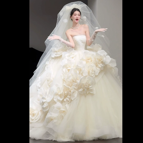 Топ без лямок, модное свадебное платье для принцессы, французский стиль, премиум класс