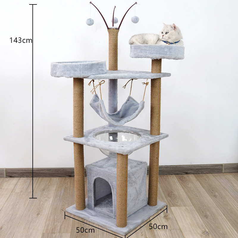 [USD 36.34] Cat Rack Cat Nest Space Capsule Large Cat Tree Integrated
