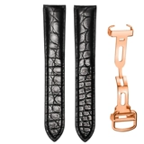 Cartier, танк, оригинальный ремешок для часов для ключей подходит для мужчин и женщин, крокодил, из натуральной кожи