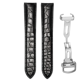 Cartier, танк, оригинальный ремешок для часов для ключей подходит для мужчин и женщин, крокодил, из натуральной кожи