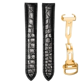 Cartier, танк, оригинальный ремешок для часов для ключей подходит для мужчин и женщин, крокодил, из натуральной кожи