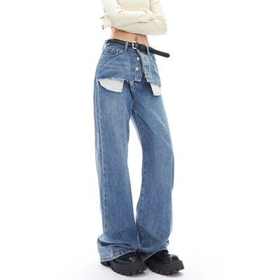 taobao agent Tide, retro set, denim winter jeans, American style, 2022 collection