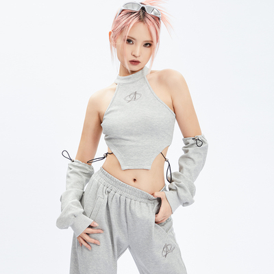 taobao agent Fitted T-shirt, tank top, sleeves, underwear, set, autumn, 2 carat