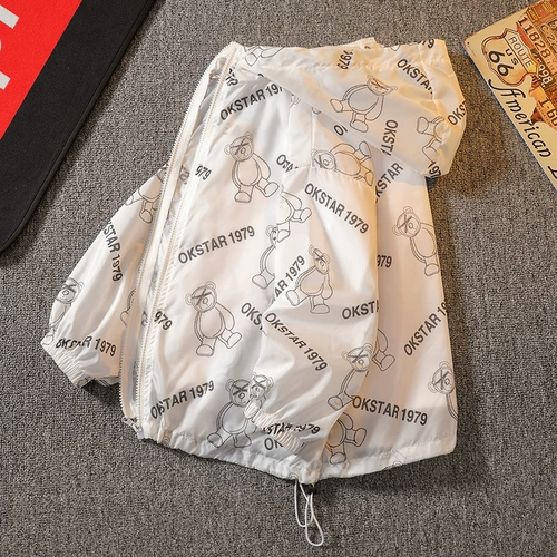 Летняя одежда, одежда для защиты от солнца, куртка, тонкий летний детский солнцезащитный крем для мальчиков, коллекция 2023, подходит для подростков