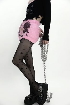 taobao agent Arrived on the first floor, the thin hot girl black silk sexy star pantyhose lolita sub -cultural female thin street Harajuku socks