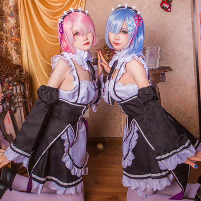 taobao agent From the beginning of the zero world life, Lamlet maid costumes cosplay, a full set of female loli costumes