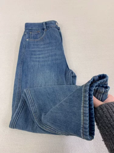 Ретро летние приталенные прямые свободные джинсы, штаны, свободный прямой крой, в американском стиле