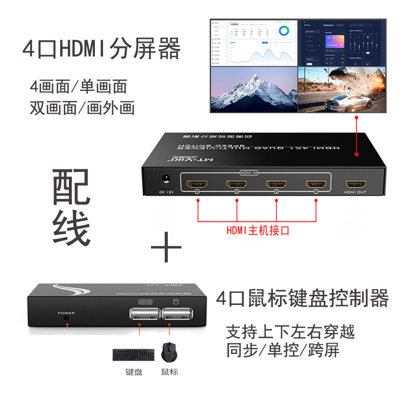 Maxtor Dimension moment HDMI-разветвитель экранный разветвитель 4 в 1 на девять экранов vga-разветвитель 9 в 1 Изображение 1