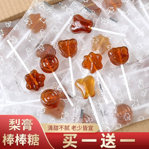 Laiyang Qiu Pear Moblement Lollipop Не -добавленная сахарная детская детская пищевая сеть для здоровья сахар сахар