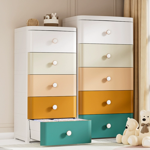 Толстый ящик -тип хранения, многослойный пластиковый шкаф дома, детский шкаф, детский детский шкаф для детского хранения